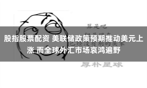 股指股票配资 美联储政策预期推动美元上涨 而全球外汇市场哀鸿遍野